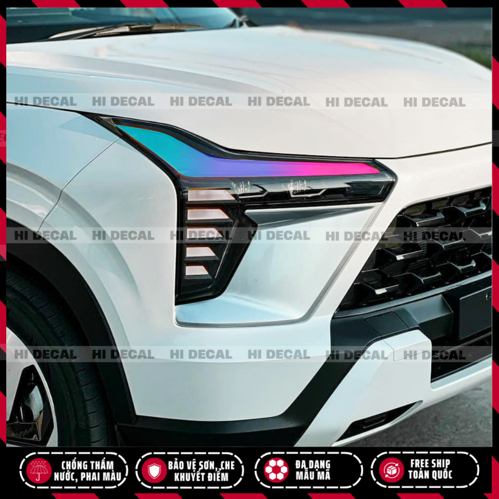 Tem dán đèn Xforce, decal đèn Xforce | Tem Logo stick trang trí cao cấp chống thấm nước bảo vệ đèn