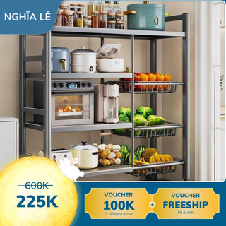 Kệ Để Đồ Kệ Nhà Bếp Đa Năng Kệ để rau củ lò vi sóng nhà bếp tiện lợi 3/4/5 tầng