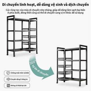 Kệ Để Đồ Kệ Nhà Bếp Đa Năng Kệ để rau củ lò vi sóng nhà bếp tiện lợi 3/4/5 tầng