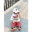ÁO THUN TRẮNG Hình In Trái Đất Sắc màu dễ thương Cho Bé Form Rộng Boxy 100% Cotton 2C , Dày dặn , thấm hút mồ hôi