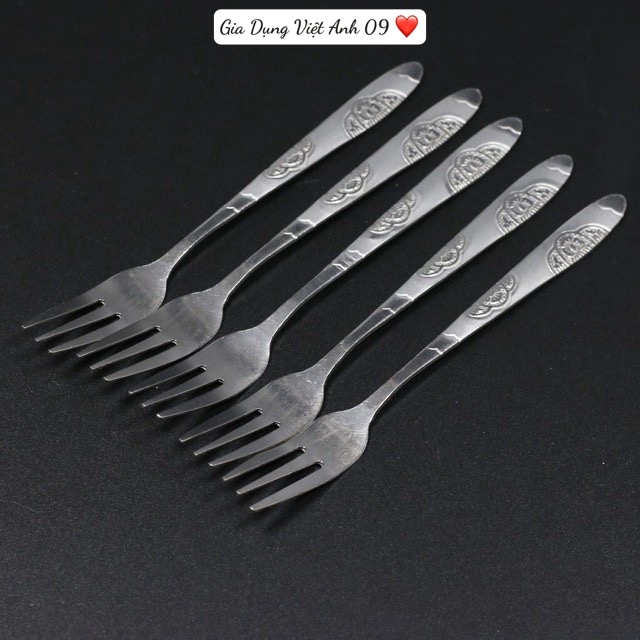 [ COMBO 10 ] Rĩa ăn, dĩa ăn hoa quả inox đủ cỡ - VA09 | Shopee Việt Nam