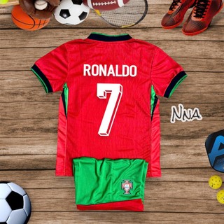 Bộ Quần Áo Bóng Đá Trẻ Em ĐT Bồ Đào Nha Mùa 22/23 In Sẵn Tên Số CR7