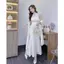 Set đầm cổ tàu + khăn - Lông 🔥𝐇𝐨𝐚̉ 𝐓𝐨̂́𝐜🔥 𝐌𝐄𝐎𝐈𝐍𝐃𝐀𝐇𝐎𝐔𝐒𝐄