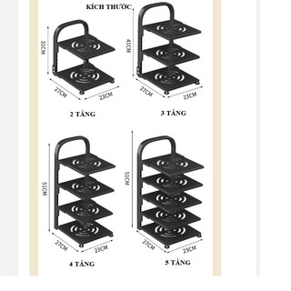 Kệ để xoong nồi chảo 2,3,4 tầng, kệ để đồ gầm bếp và tủ bếp thông minh