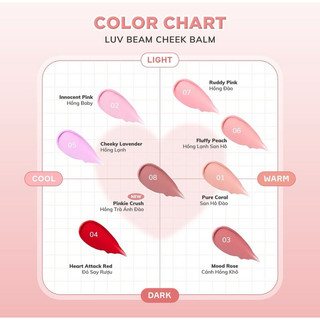[Lilybyred] MÁ HỒNG DẠNG KEM LILYBYRED LUV BEAM CHEEK TẶNG MÚT TÁN