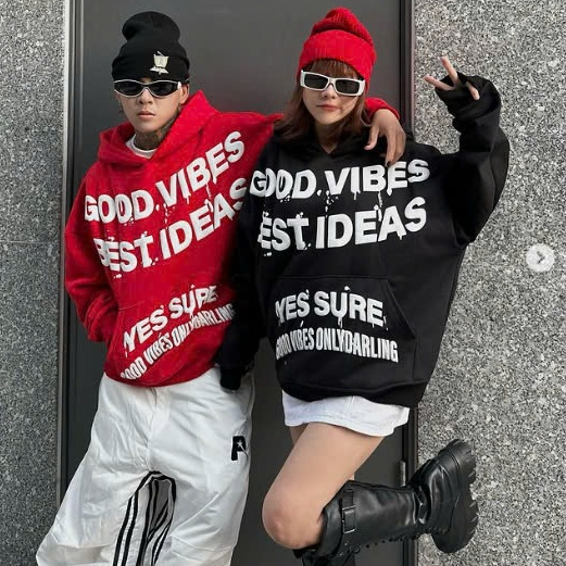 Áo Hoodie Nam Nữ Chống Nắng In Nổi GOOD VIBES Form Rộng Unisex Dài Tay Chất Nỉ Bông 4 Màu SSL