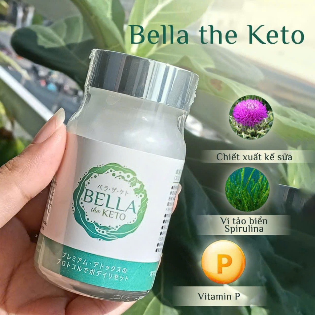 Viên Uống Thải Độc Bảo Vệ Sức Khỏe Bella the Keto chống oxy hoá, chậm quá trình lão hoá, tăng cường sức đề kháng