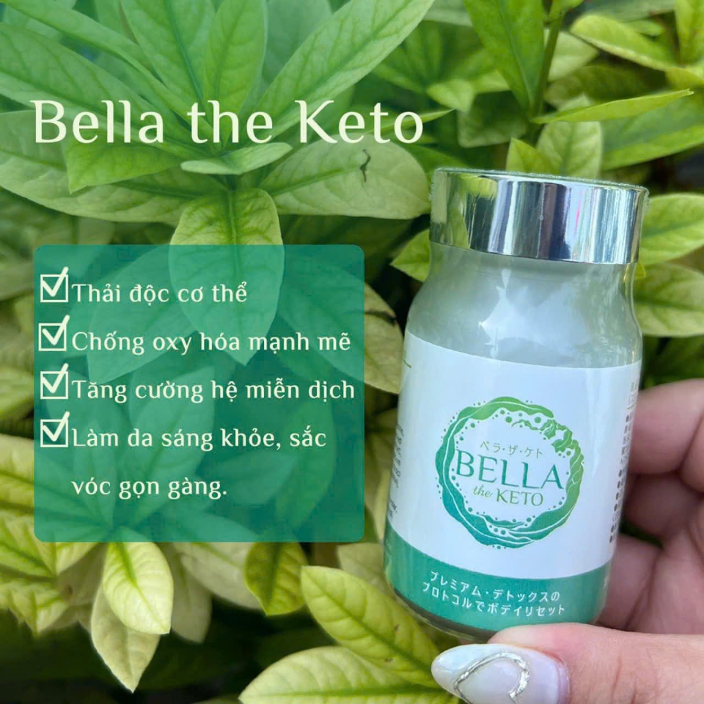 Viên Uống Thải Độc Bảo Vệ Sức Khỏe Bella the Keto chống oxy hoá, chậm quá trình lão hoá, tăng cường sức đề kháng