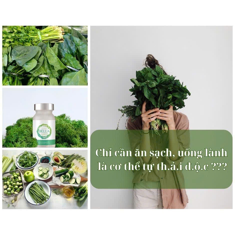 Viên Uống Thải Độc Bảo Vệ Sức Khỏe Bella the Keto chống oxy hoá, chậm quá trình lão hoá, tăng cường sức đề kháng