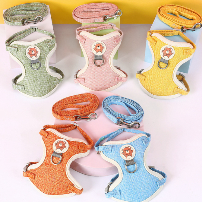 Áo Yếm Dắt Chó Con Mèo Thú Cưng Hamster Dây Xích Cổ Golden Poodle Police Dài Bộ Dây Dẫn Đeo Dắt Mèo Cỡ Lớn Đi Dạo Lapet