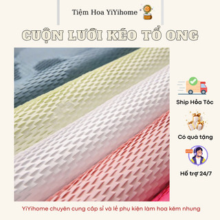 Cuộn Giấy Tổ Ong Gói Hoa Cao Cấp Không Thấm Nước DIY Handmade YiYihome