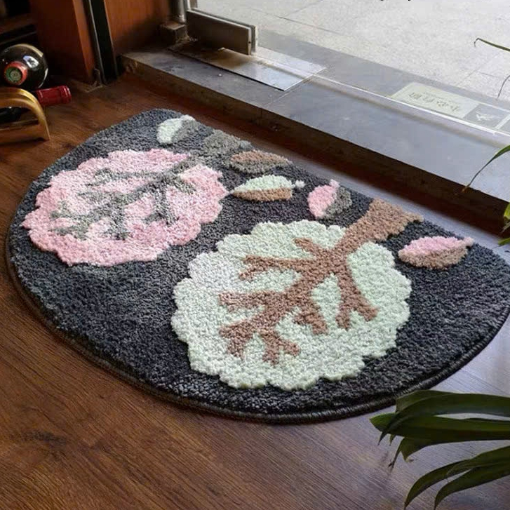 Thảm Lau Chân In Hình Họa Tiết 5D Cute Siêu Thấm Nước Chống Trơn Trượt,  THẢM HÌNH HOA - THAM0234