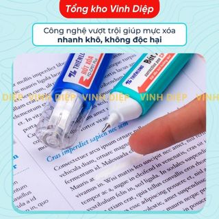 Bút xóa nước thiên long xóa sạch, nhanh khô an toàn khi sử dụng tiện lợi cho học sinh