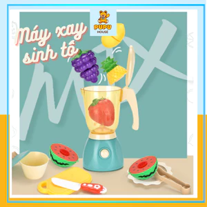 Đồ Chơi Máy Xay Sinh Tố Kèm Cắt Hoa Quả Đồ Chơi Nấu Ăn Nhà Bếp Mô Phỏng Thực Tế Gồm 23 Chi Tiết Thú Vị - PUPU HOUSE