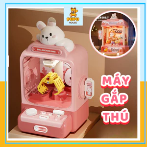 Đồ Chơi Máy Gắp Gấu Bông Có Nhạc Có Đèn Tặng Kèm Gấu Bóng Hình Khủng Long Thỏ Dễ Thương Mẫu Mã Mới - PUPU HOUSE