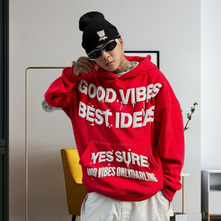 Áo Hoodie GOOD VIBES In Nổi 3D Form Rộng Unisex Chất Nỉ 2 Loại PE và POLY 4 Màu nam nữ phong cách  SSL