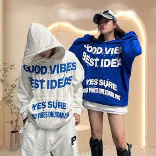 Áo Hoodie GOOD VIBES In Nổi 3D Form Rộng Unisex Chất Nỉ 2 Loại PE và POLY 4 Màu nam nữ phong cách  SSL