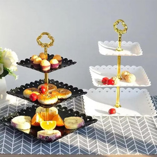 KHAY ĐỰNG BÁNH, TRÁI CÂY 3 TẦNG