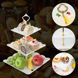 KHAY ĐỰNG BÁNH, TRÁI CÂY 3 TẦNG