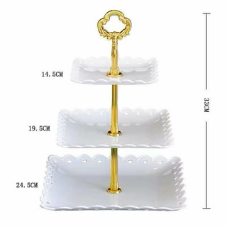 KHAY ĐỰNG BÁNH, TRÁI CÂY 3 TẦNG