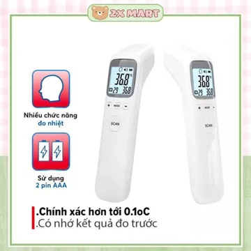 Nhiệt kế điện tử hồng ngoại ỈNFRARED đo trán đa chức năng đo thân nhiệt, nhiệt độ phòng 2xmart
