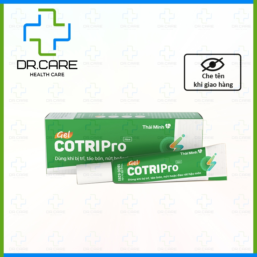 [CHÍNH HÃNG] Cotripro Gel bôi trĩ, co búi trĩ, giảm đau, ngứa rát, nứt ...