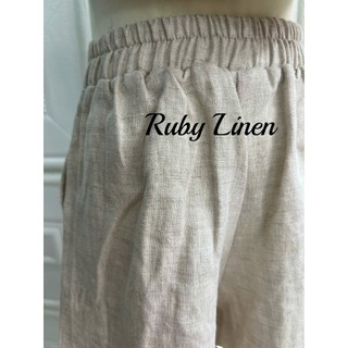 [JUNE LINEN - Kids]-Quần short Linen tưng washed cho bé trai 12-33kg. #VQ02