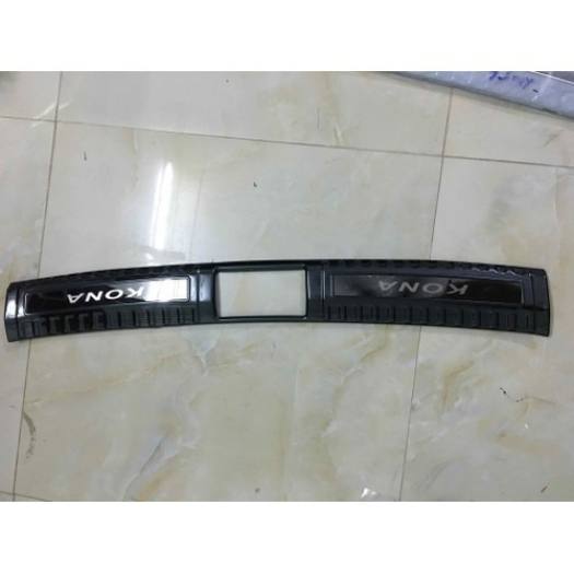 Ốp trầy cốp xe Hyundai Kona 2017-2023, Chống xước cốp Kona mẫu Hợp kim titan cao cấp