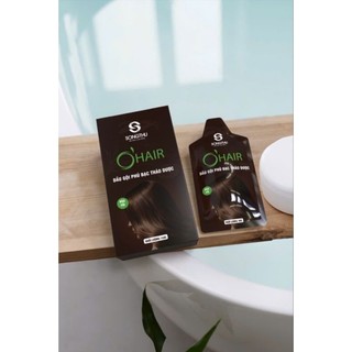 1 Hộp (5 Gói )Gội Nhộm Tóc Phủ Bạc Song Thu O'Hair 30ml . Hà thủ Ô .Có 3 Màu cho Khách lựa chọn Nâu Đen. Đen .Nâu Sáng
