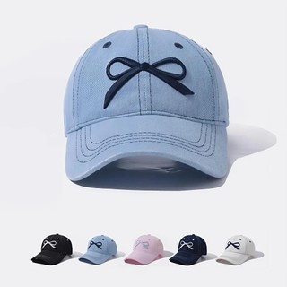 Mũ Lưỡi Trai Nữ Thêu Nơ Hàn Quốc – Vải Mịn Đứng Dáng, Màu Pastel Nhã Nhặn – Thanh Lịch, Thời Trang