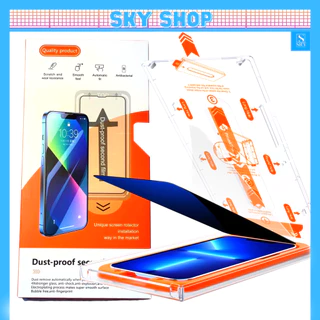 Cường lực tự dán cao cấp iphone 14 Pro Max 14 Plus 13 Pro Max 12 Pro Max 11 ProMax Xs Max X Xr 15 16 - khung tự lấy bụi