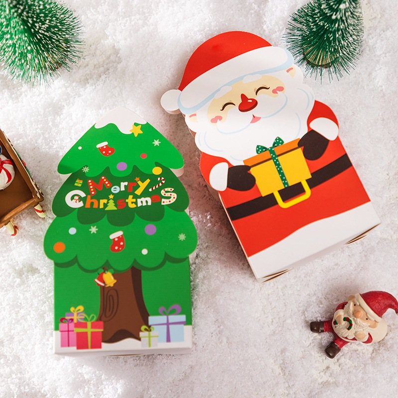 Hộp đựng bánh kẹo Giáng sinh Ông già Noel - BB177