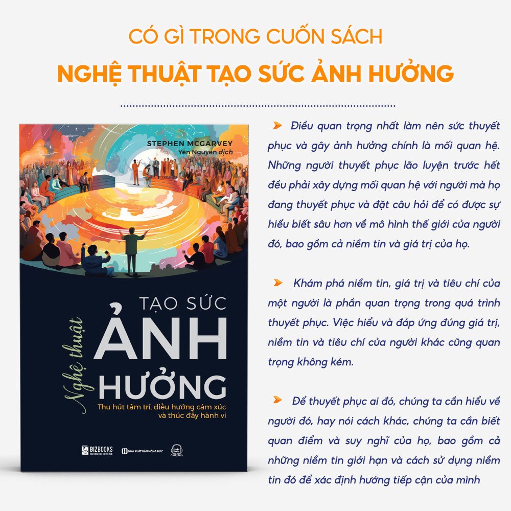 Sách Nghệ Thuật Tạo Sức Ảnh Hưởng - Thu Hút Tâm Trí, Điều Hướng Cảm Xúc Và Thúc Đẩy Hành Vi