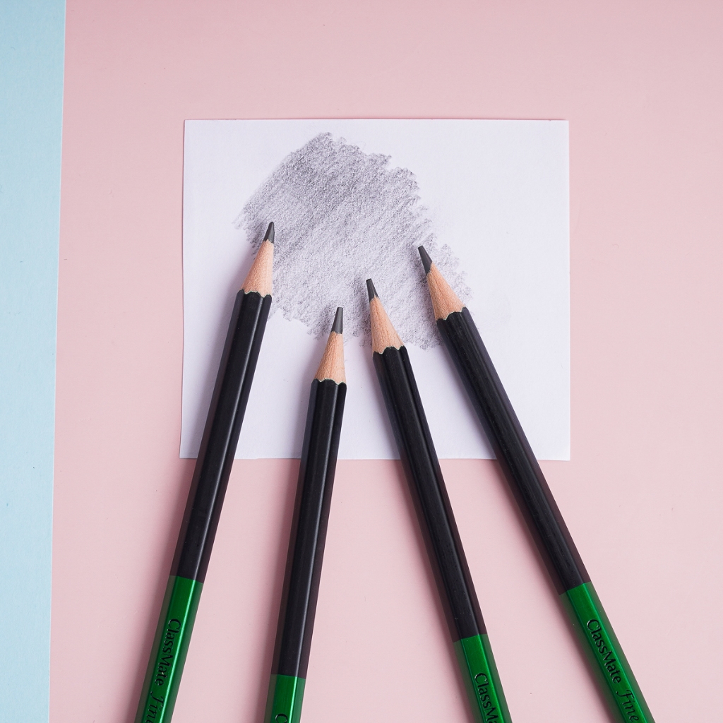 Hộp 12 Bút Chì Gỗ Cao Cấp Fine Art HB 2B 3B 4B 5B 6B CLASSMATE Nét Bút Mịn, Dùng Làm Họa Cụ Chuyên Nghiệp CL-PC900/2/3/4