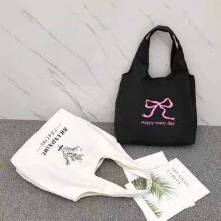 Túi Vải Đeo Vai Phong Cách Nhật Bản Cao Cấp Hakastore, Túi Tote Form Xinh Đựng Đồ Đi Học, Đi Làm, Đi Chơi, Túi Liền Thân