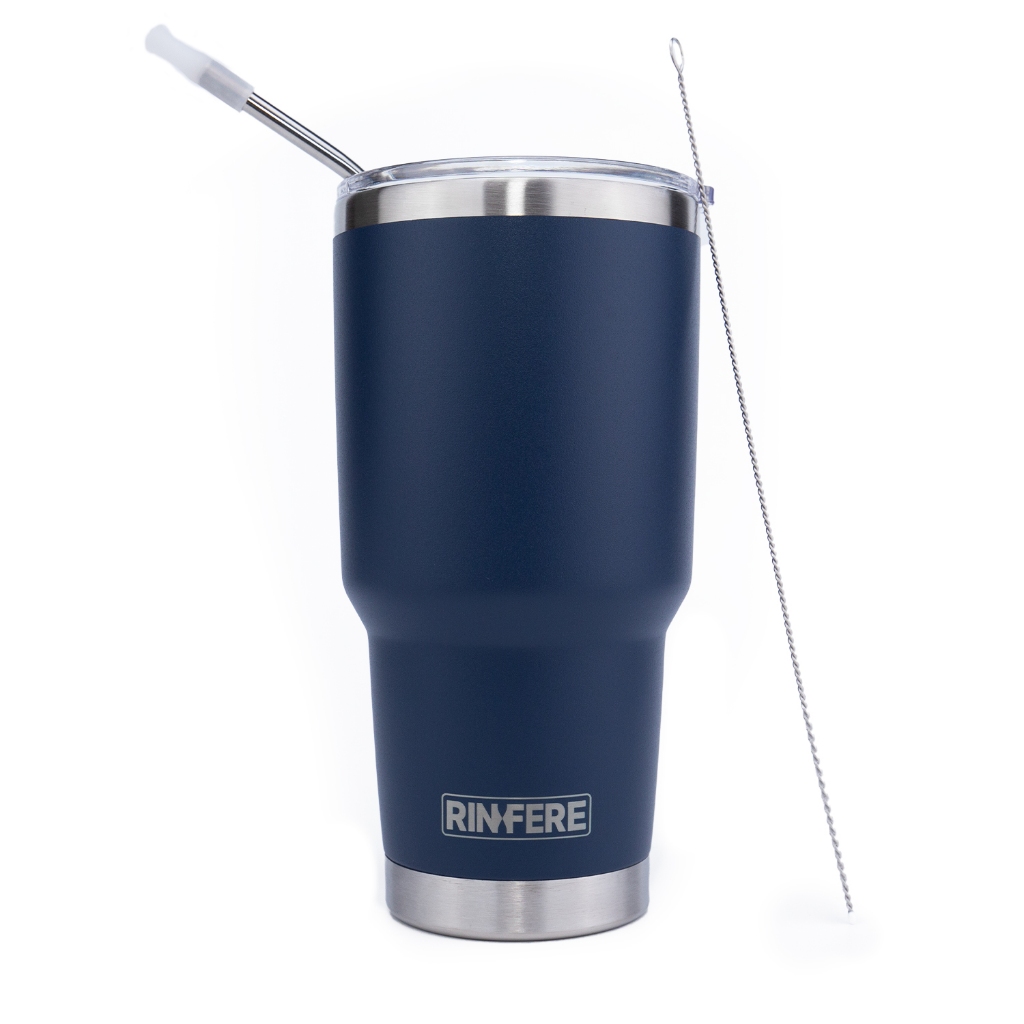 Ảnh Ly Giữ Nhiệt Nắp Trượt Chống Tràn Rinfere (900ml) - Khắc Tên Theo Yêu Cầu , Tặng Kèm Ống Inox , Dụng Cụ Vệ Sinh Ông Hút 1