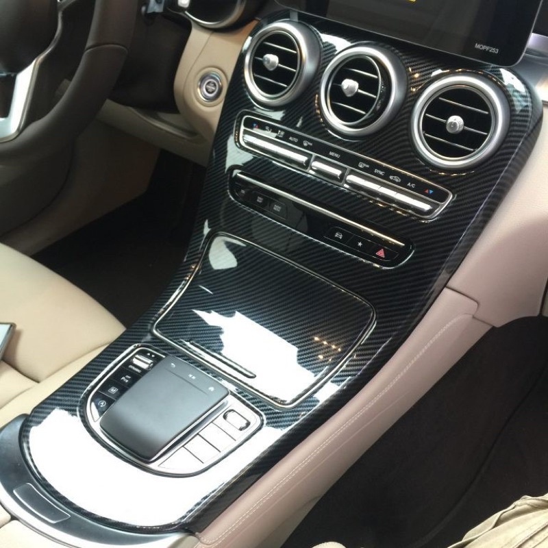 Ốp nội thất vân CARBON xe MERCEDES C, GLC 2016-2019. NHỰA ABS CARBON cao cấp bảo vệ xe