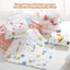Set 5 Khăn Sữa Khăn Mặt IQKAO Muslin 6 Lớp, Vải Xô Mềm Mại, Thấm Hút Tốt - An Toàn Cho Bé - Đa Năng Sử Dụng S5M2