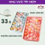 Khay đá tròn, vỉ đá tròn tủ lạnh 33 viên có nắp đậy
