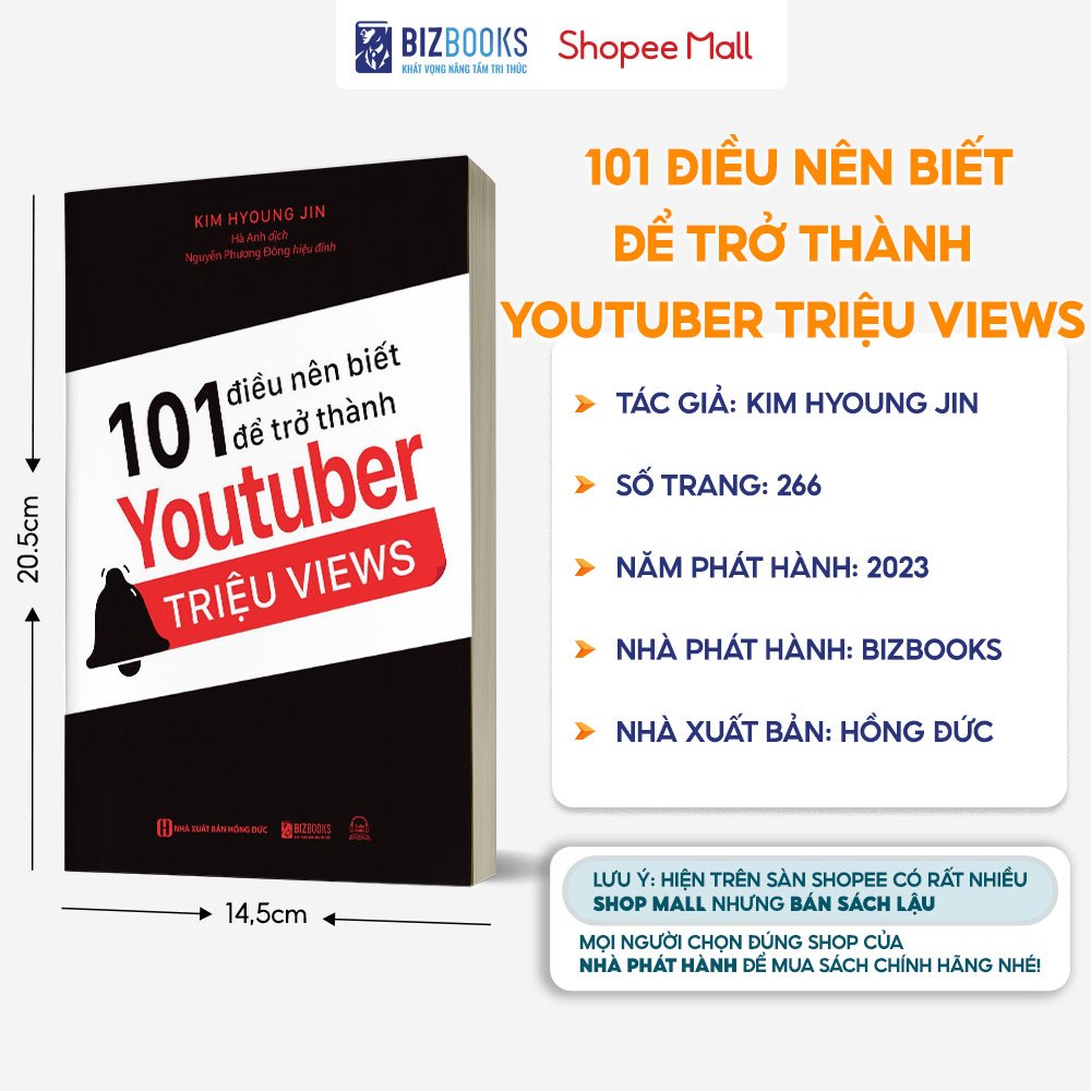 Sách 101 Điều Nên Biết Để Trở Thành Youtuber Triệu Views - Mạng Chia Sẻ Video Lớn Nhất Thế Giới Hiện Nay