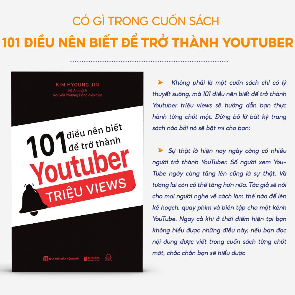 Sách 101 Điều Nên Biết Để Trở Thành Youtuber Triệu Views - Mạng Chia Sẻ Video Lớn Nhất Thế Giới Hiện Nay