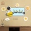 Tranh fomex Sticker Ngộ Nghĩnh Tranh Dán Tường,Decor Phòng Ngủ, Homestay, Spa, Phòng Khách