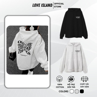 Áo khoác nỉ bông hoodie có mũ có dây nam nữ unisex fom rộng đen trắng xám tiêu sweater hàn quốc [A179]