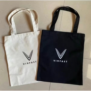 Túi tote chữ nhật Vinfast, túi vải, in logo Vinfast, size 33x38cm, đựng laptop 14-17 inch - Túi canvas Vinfast