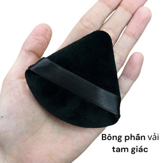 Bông Phấn Vải Mịn Size Trung