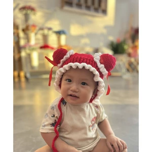 Mũ len handmade cho bé siêu đáng yêu - Mũ cho bé 9-18 tháng - DIY