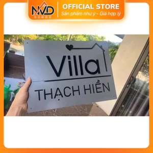 Bảng số nhà Decor thiết kế theo phong cách hiện đại, tôn vinh vẻ đẹp ngôi nhà bạn.