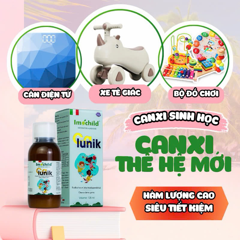 Canxi Sinh Học Cho Bé, Canxi Imochild Calunik, Bổ sung canxi giúp phát ...