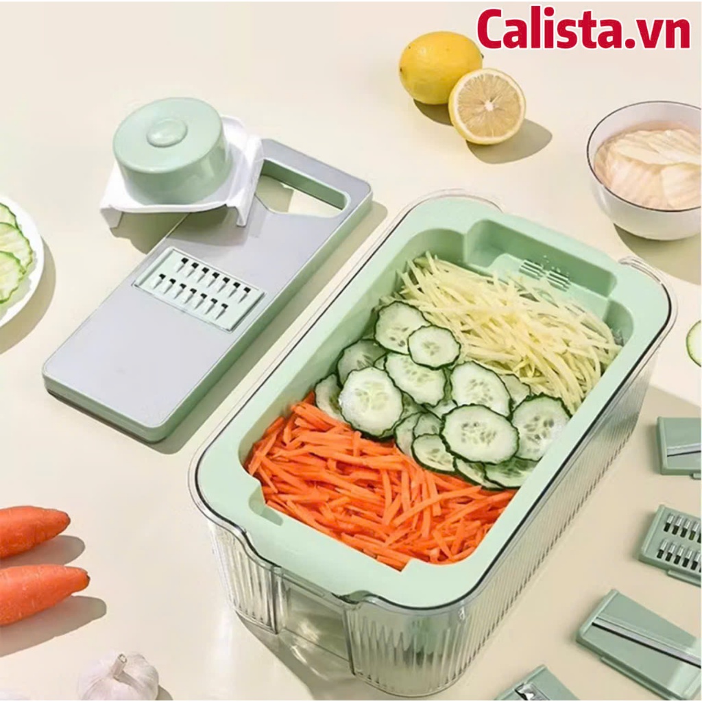 Full Sét Nạo Rau Củ Quả Y Hình Rổ - Hộp - Lưỡi Dao , INOX 304 Không Gỉ ...