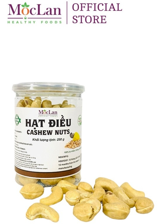 Ảnh Hạt điều tách vỏ sấy giòn, nguyên hạt Bình Phước thơm ngon loại 1 MộcLan HEALTHY FOODS - 250G, 500G 4